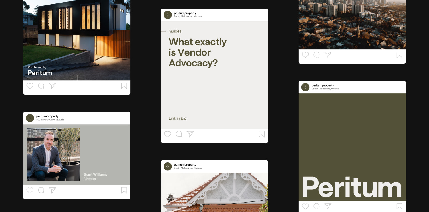 Branding Design for Peritum Instagram Posts