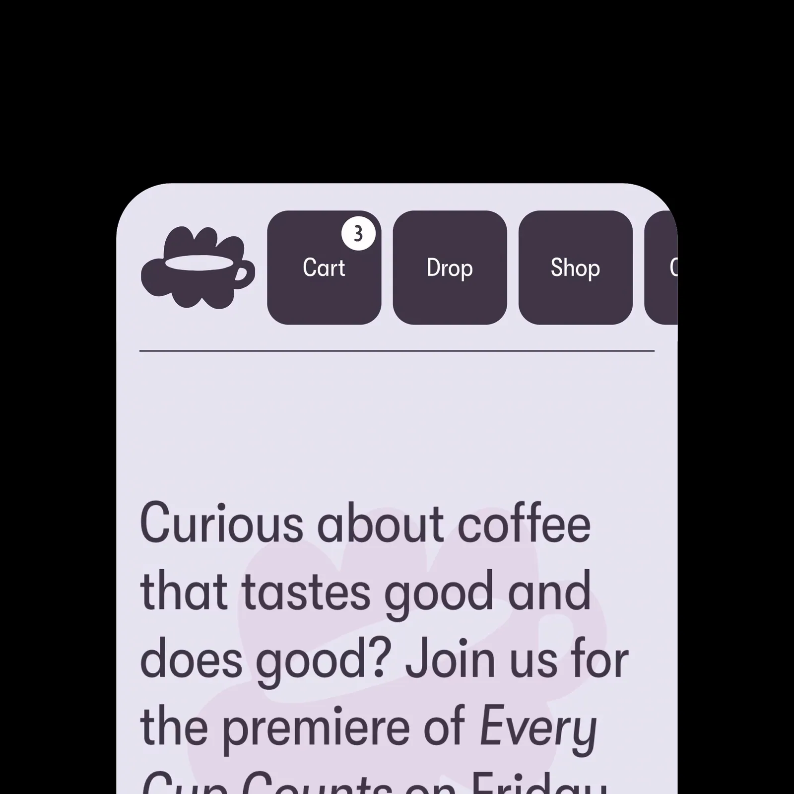 Mobile Menu Design for Commonfolk
