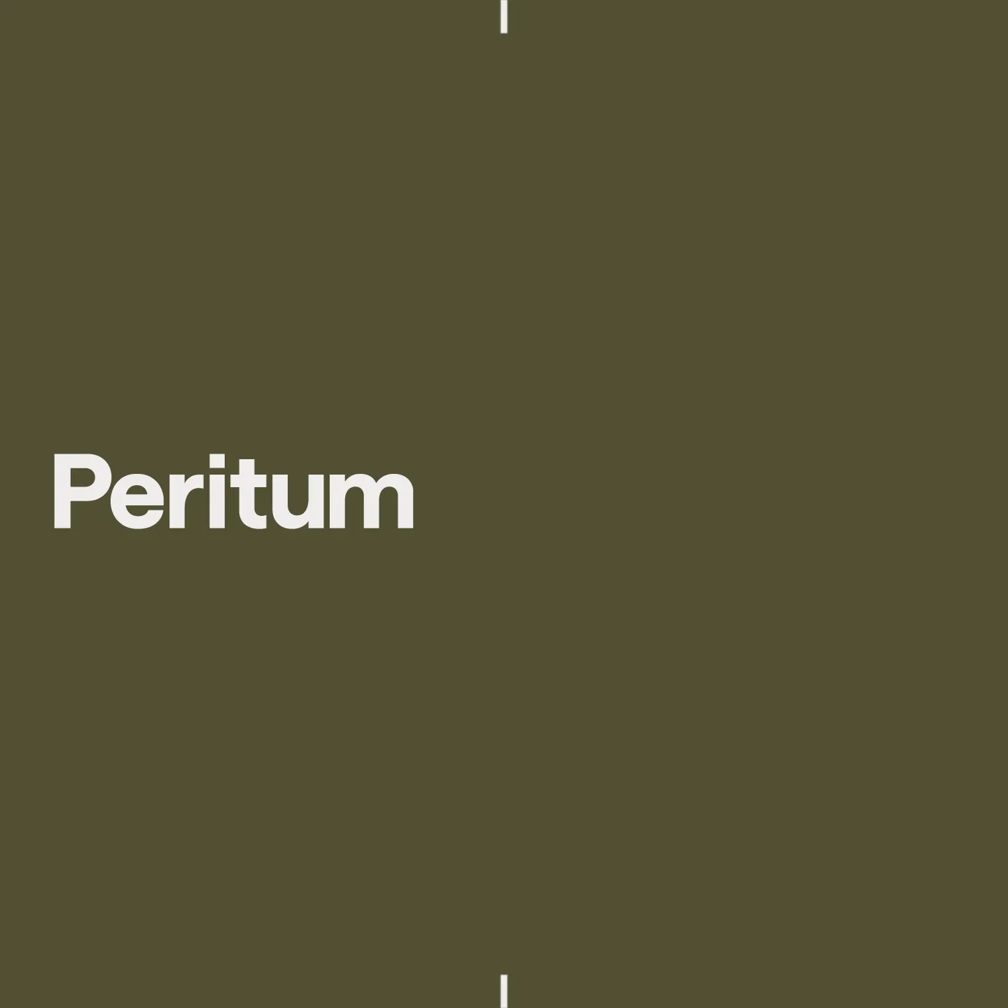 Branding Design for Peritum Logo Animation in olive and grey